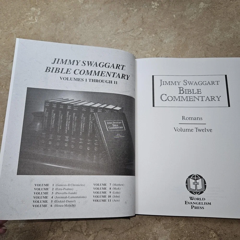Jimmy Swaggart Bible Commentary Romans Volume Twelve Navy Hardcover‎ 1998 Study